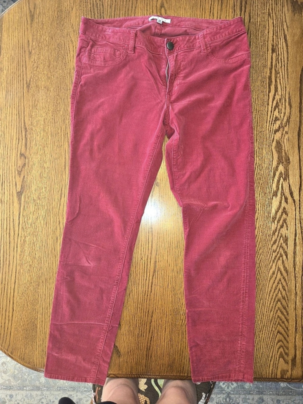 Cabi Skinny Corduroy Pants Pink Size 12
